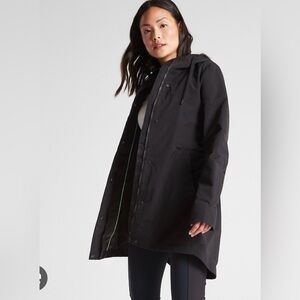 Athleta Forecast Rain Shell size small, black